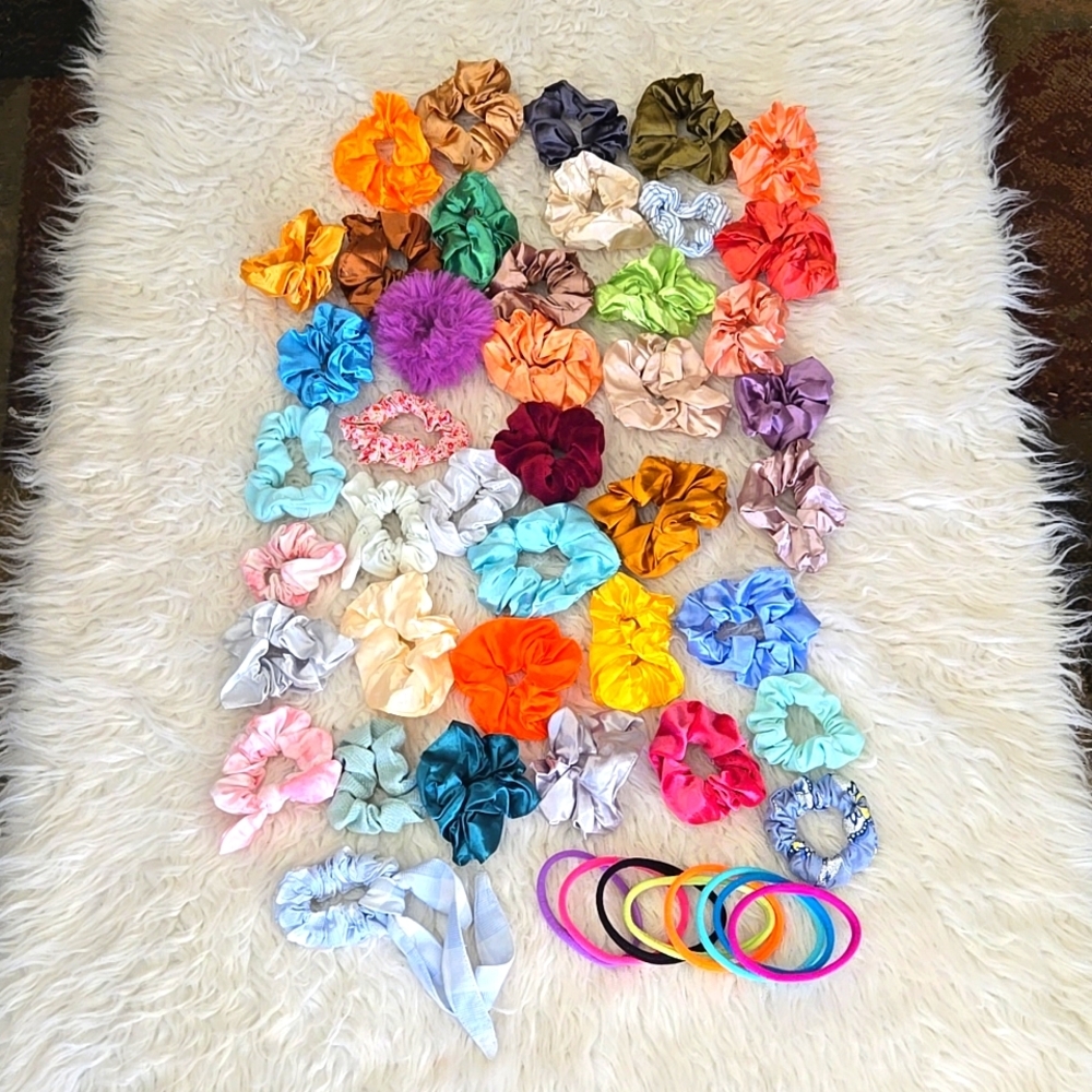 41 Scrunchies & 8 Girls Headbands